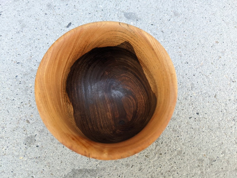 Signed Griffin Hand Crafted Wooden Cup