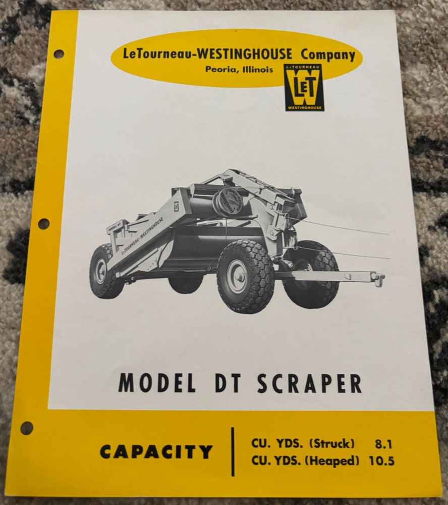 LeTourneau Westinghouse DT Scraper Brochure AMIL25