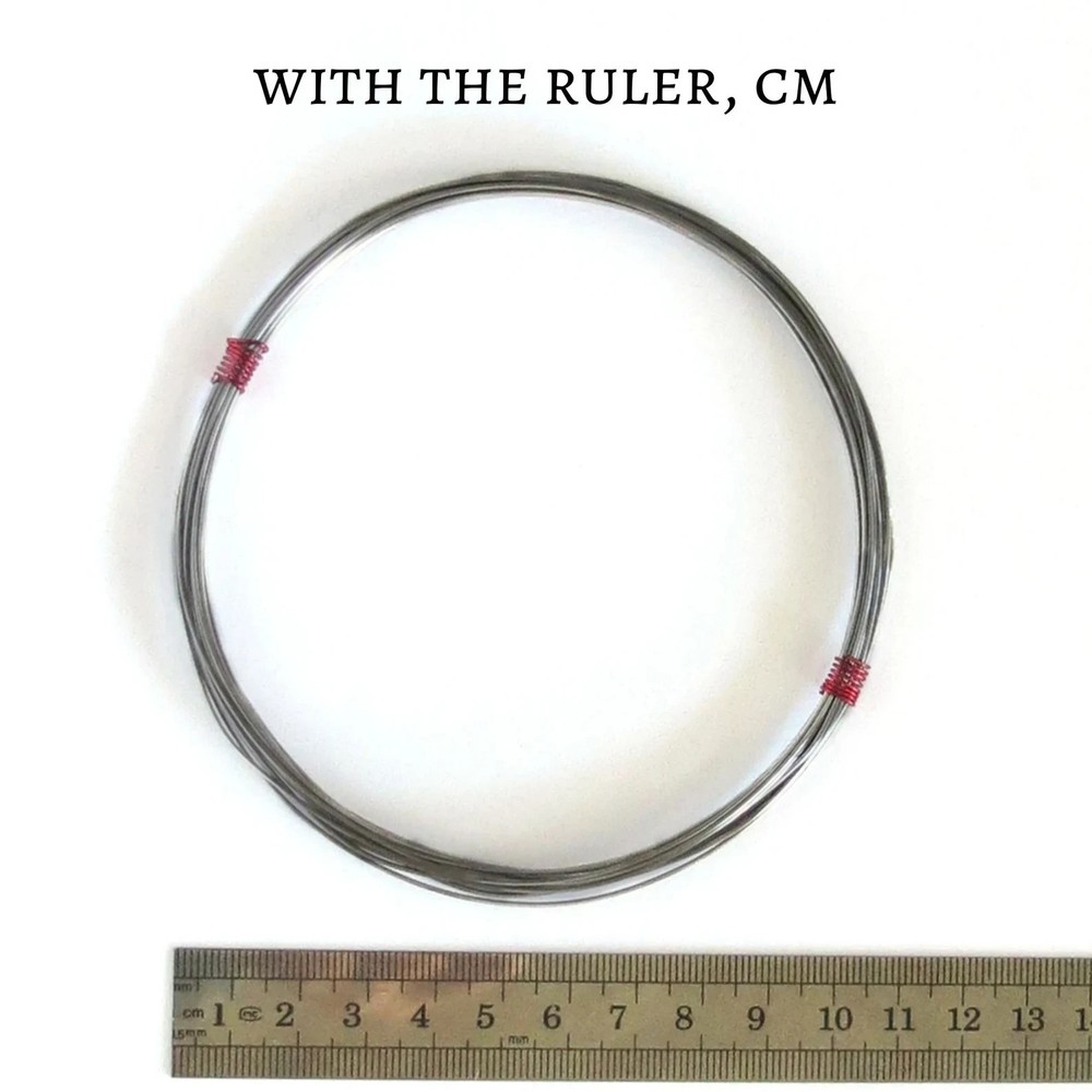 Silver colored refractory wire for lampwork beads and pins making