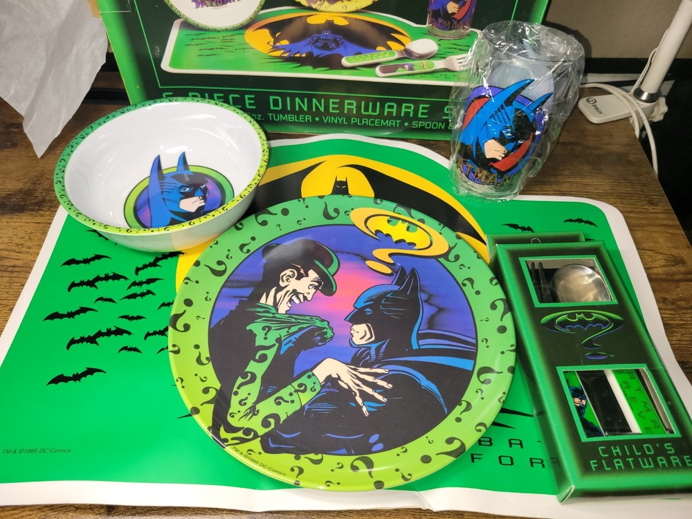 6 Piece Batman Forever Dinnerware Set