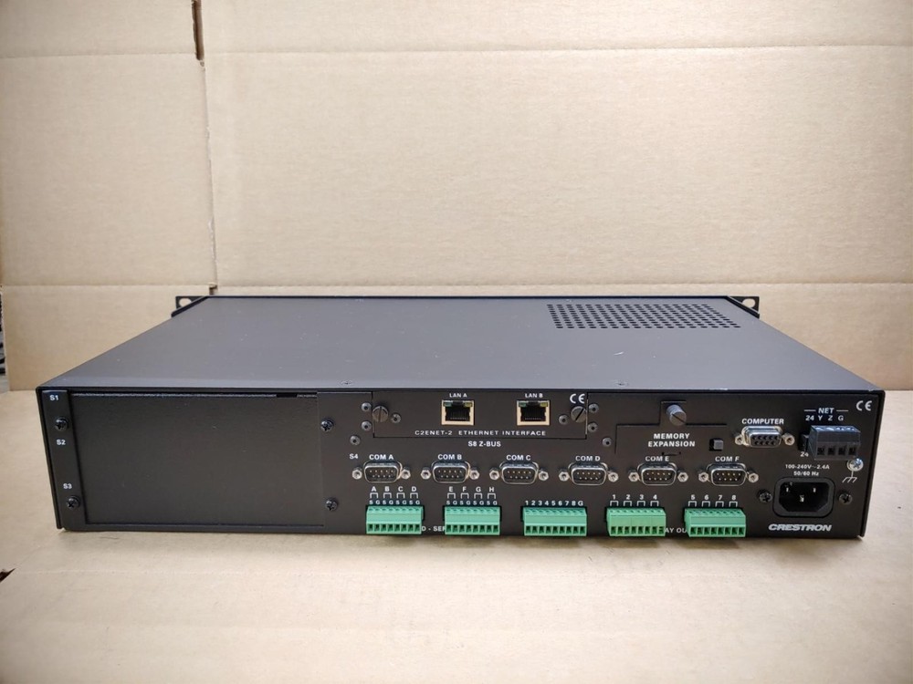 Crestron AV2 Audio Video Control Processor w/ C2ENET-2 & Rack-Ears ✔✔✔