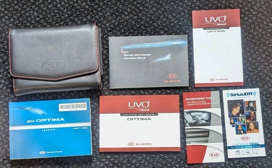 2014 KIA OPTIMA OWNERS MANUAL SET
