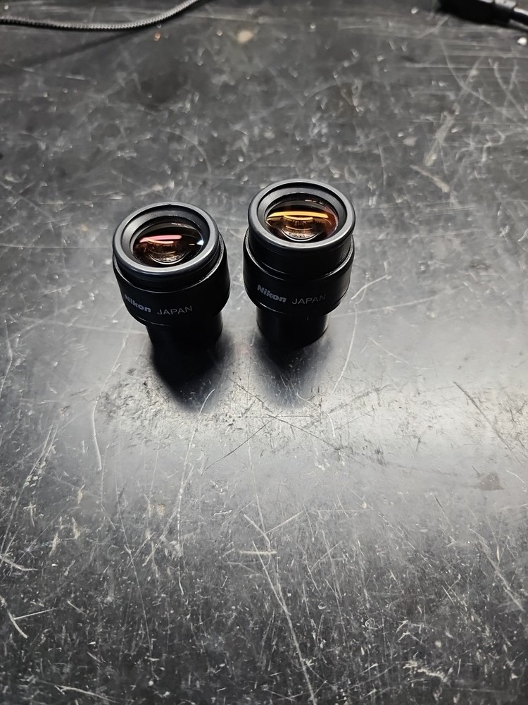 NIKON CFI 10X/22 MICROSCOPE EYEPIECE PAIR FOR ECLIPSE E & I SERIES