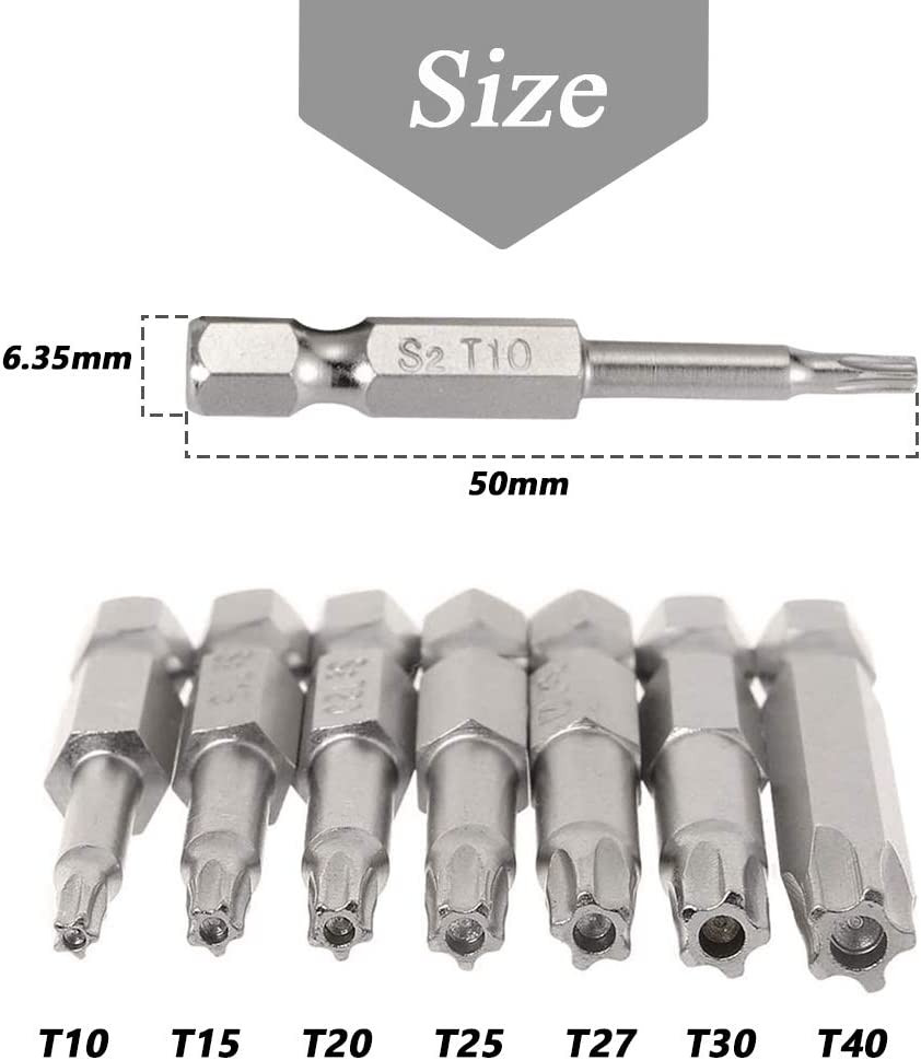 5 Point Security Star Torx Screwdriver Bits Set 14Pcs Security Star Torx Screwdr