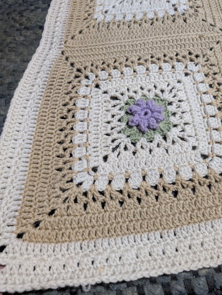 granny square blanket 74x 64