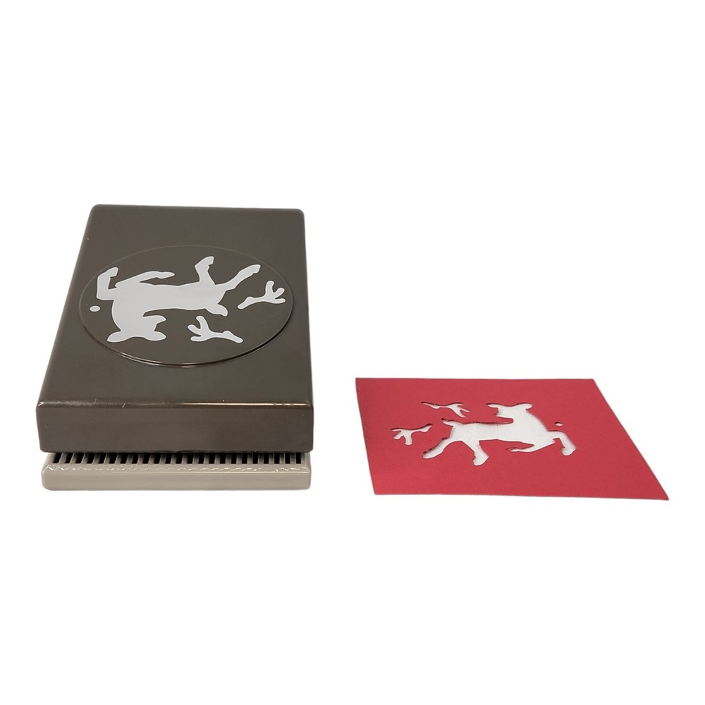 Stampin Up Flat Lock Down Punches DEER BUILDER punch Die Cut Spring Loaded Doe