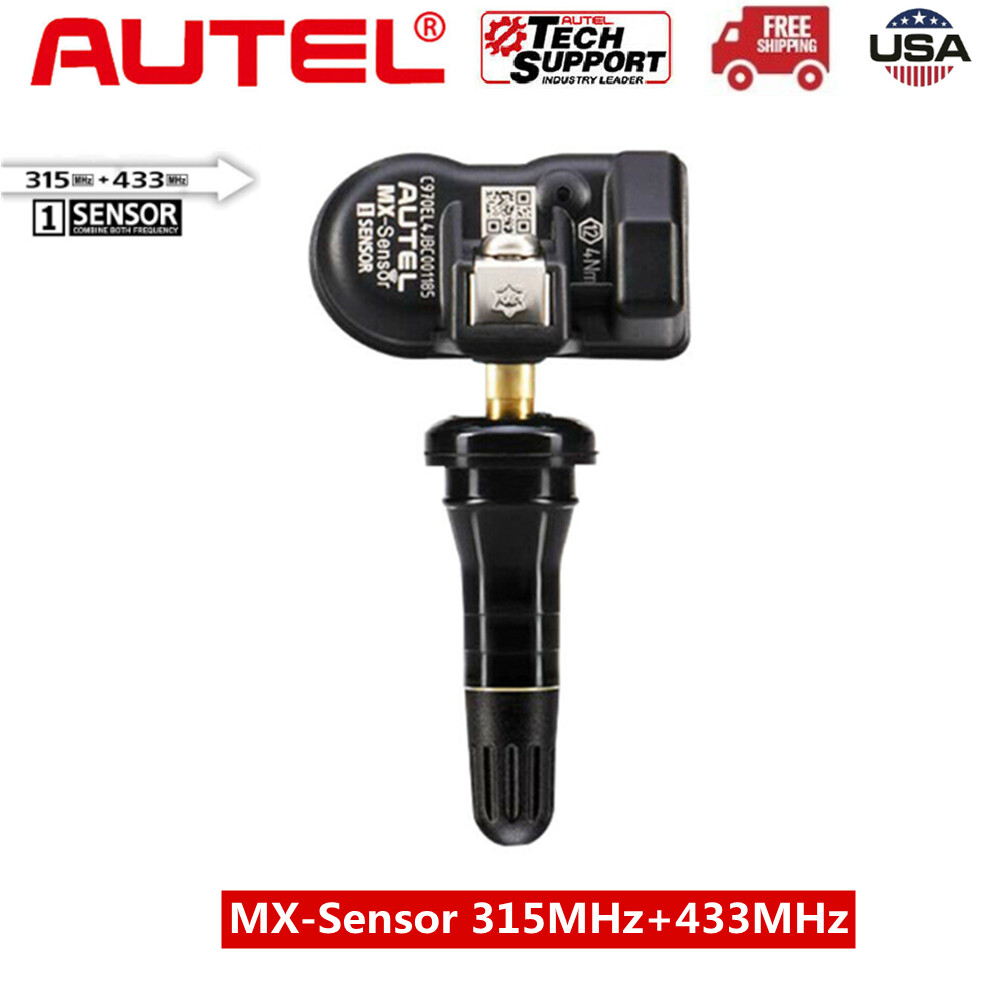 Autel Maxitpms MX programmable Sensor Fit Tire TPMS 2 In1 315&433MHz Rubber Stem
