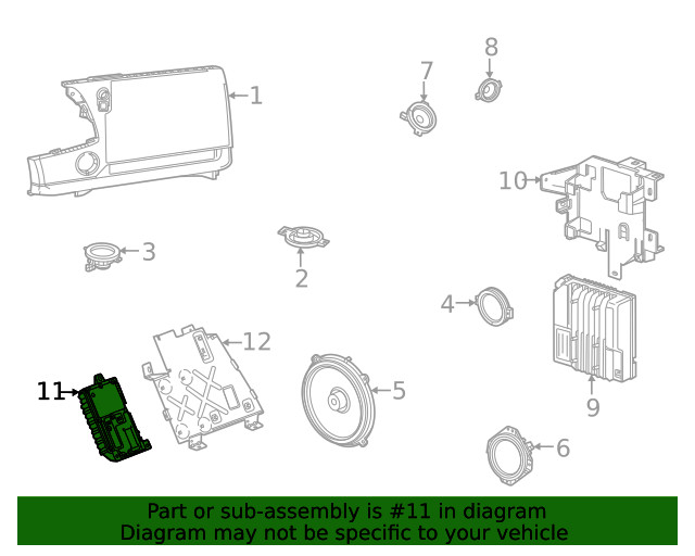 Genuine GM Amplifier 85657004