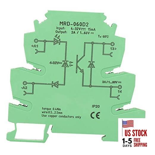 DIN Rail Relay Solid State DIN Rail Mount Relay, MRD-060D2 Ultra-Thin DIN Rail