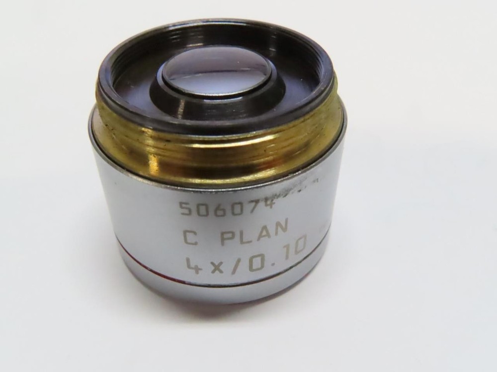 LEICA MICROSCOPE OBJECTIVE C PLAN 4X/0.10 506074