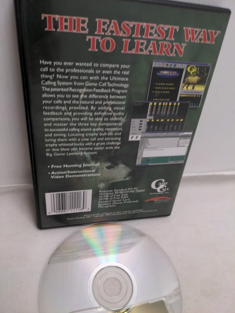 PC Win 95/98/NT/2000 Ultimate Calling System Big Game Call Technology CD-ROM Elk