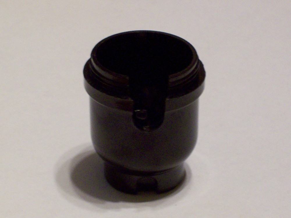 BAKELITE CAP 1/4IP FOR TURN KNOB OR PULL CHAIN SWITCH FITS 1/2" LAMP PIPE 30537J