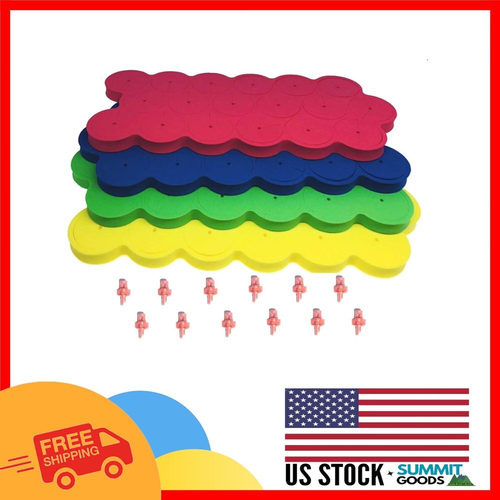 Efficient Clone Machine Collars 1.625 inch - 72 Pack with 12 Colorful Sprayers