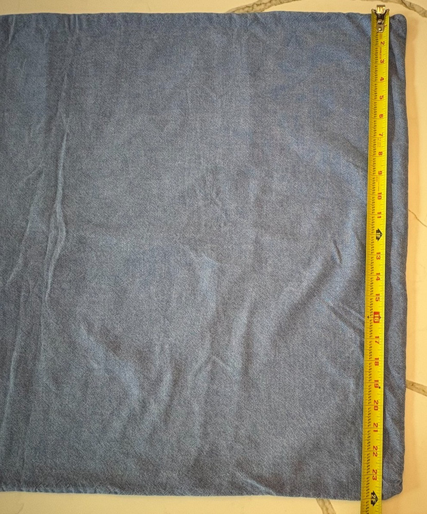 POTTERY BARN Laundry Bag Basket Liner Chambray Blue Dorm Drawstring Large