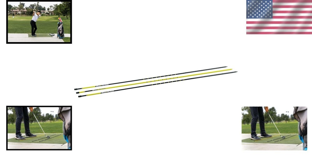 Professional Golf Alignment Sticks - Easy Setup & Safe Training for All Levels