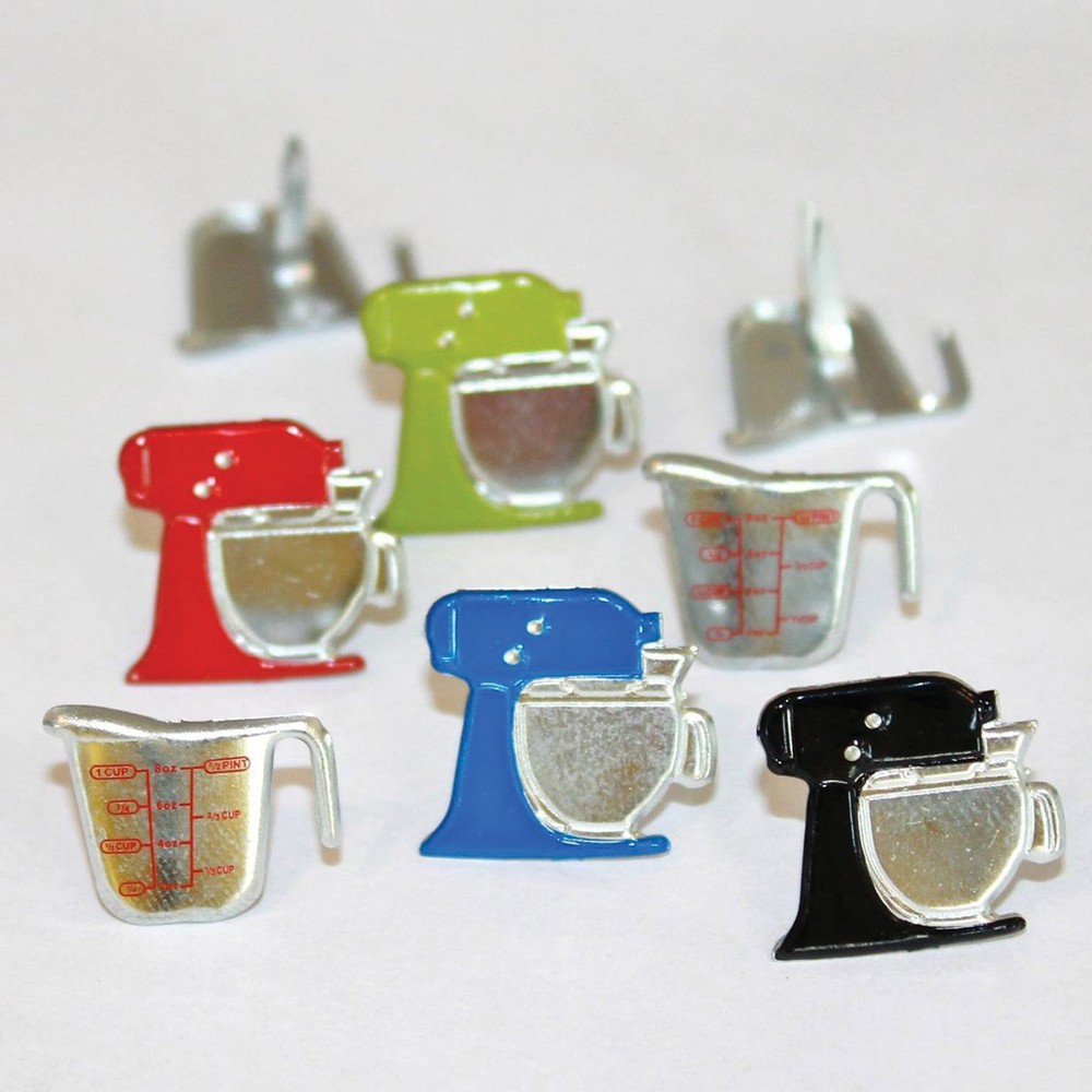 Eyelet Outlet Shape Brads 12/Pkg Mixers & Cups
