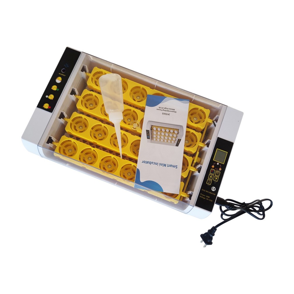 110V 24 Eggs Automatic Egg Incubator with Automatic Egg Turning