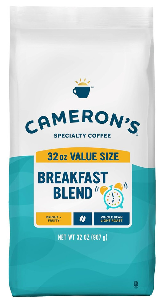 Roasted Whole Bean Coffee, Breakfast Blend, 32 Ounce