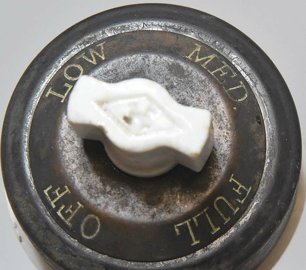 LARGE VINTAGE INDUSTRIAL ROTATING TURN SWITCH STEAMPUNK