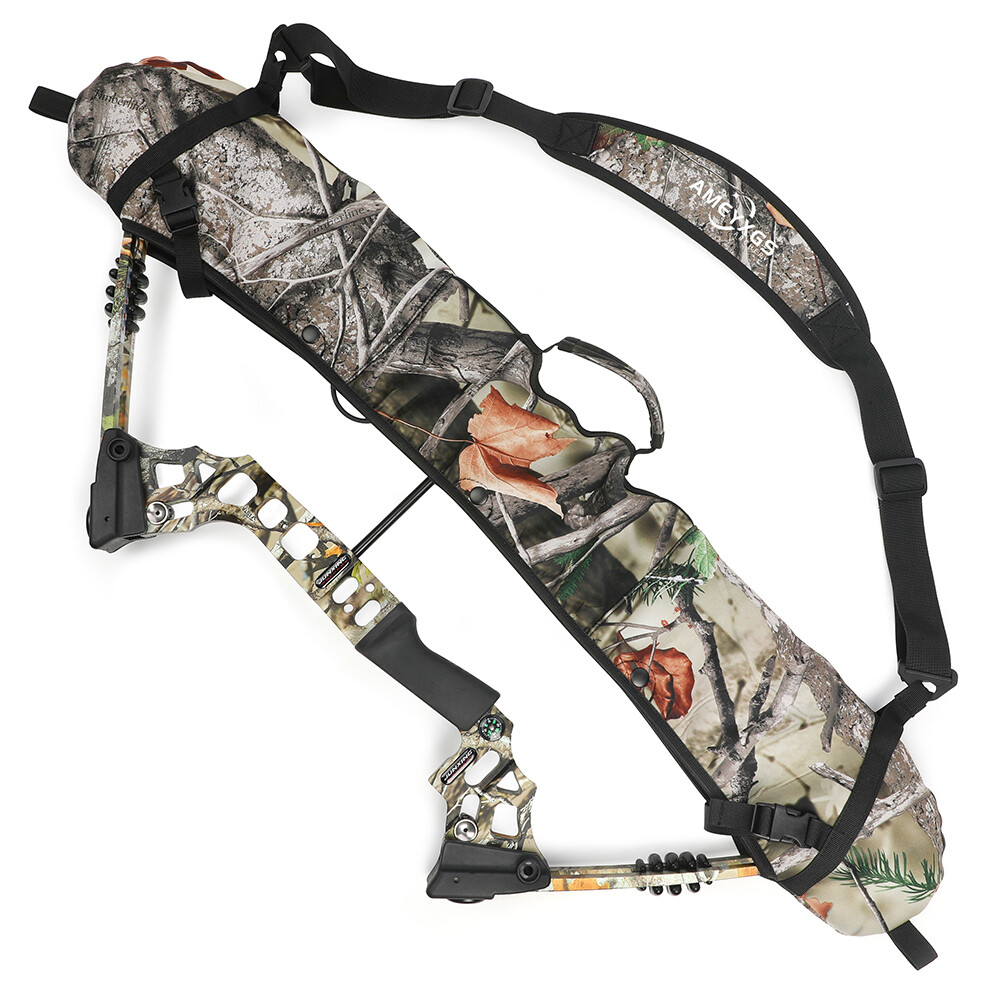 Compound Bow Sling Bag Cams Protector Strap Holder Case Shoulder Archery Hunting