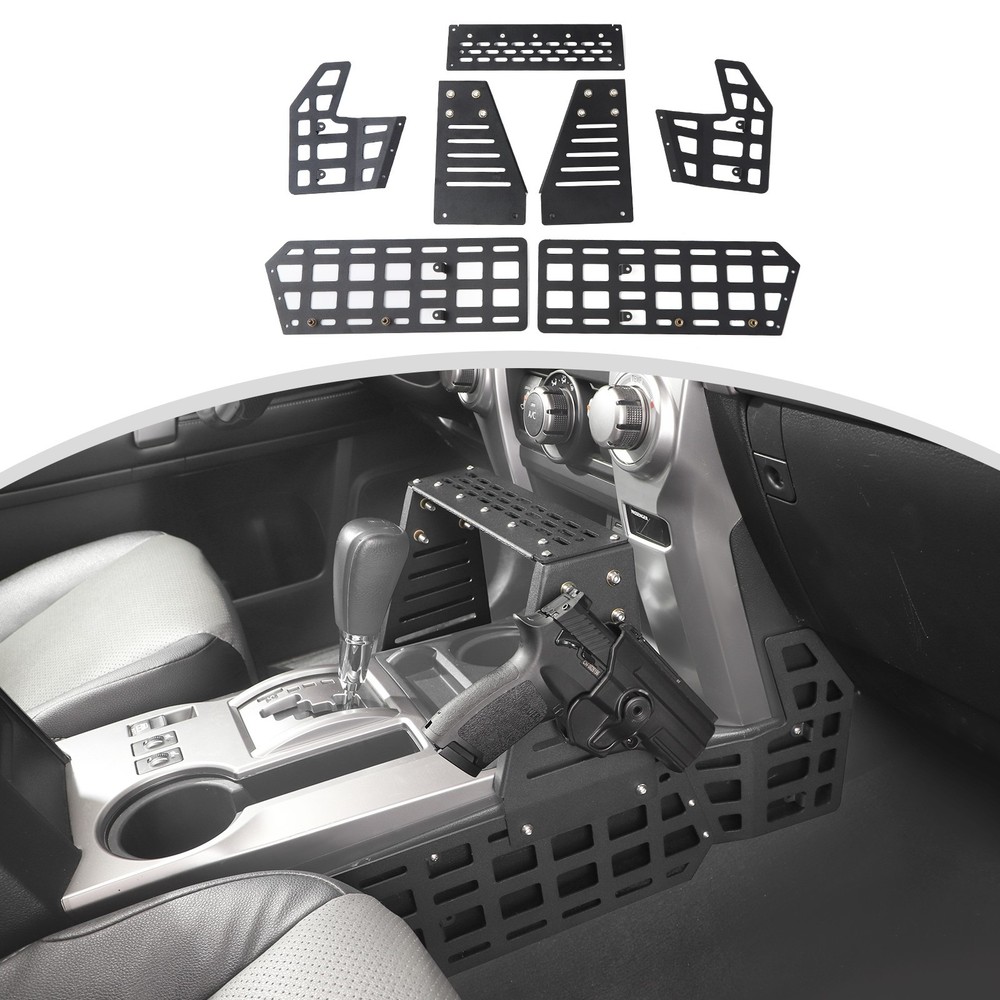 Fits For 4runner 2010+ Center Console MOLLE PANEL Bracket Rack