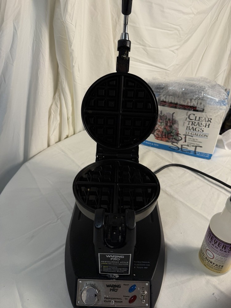 Warning Pro Professional Flip Waffle Maker