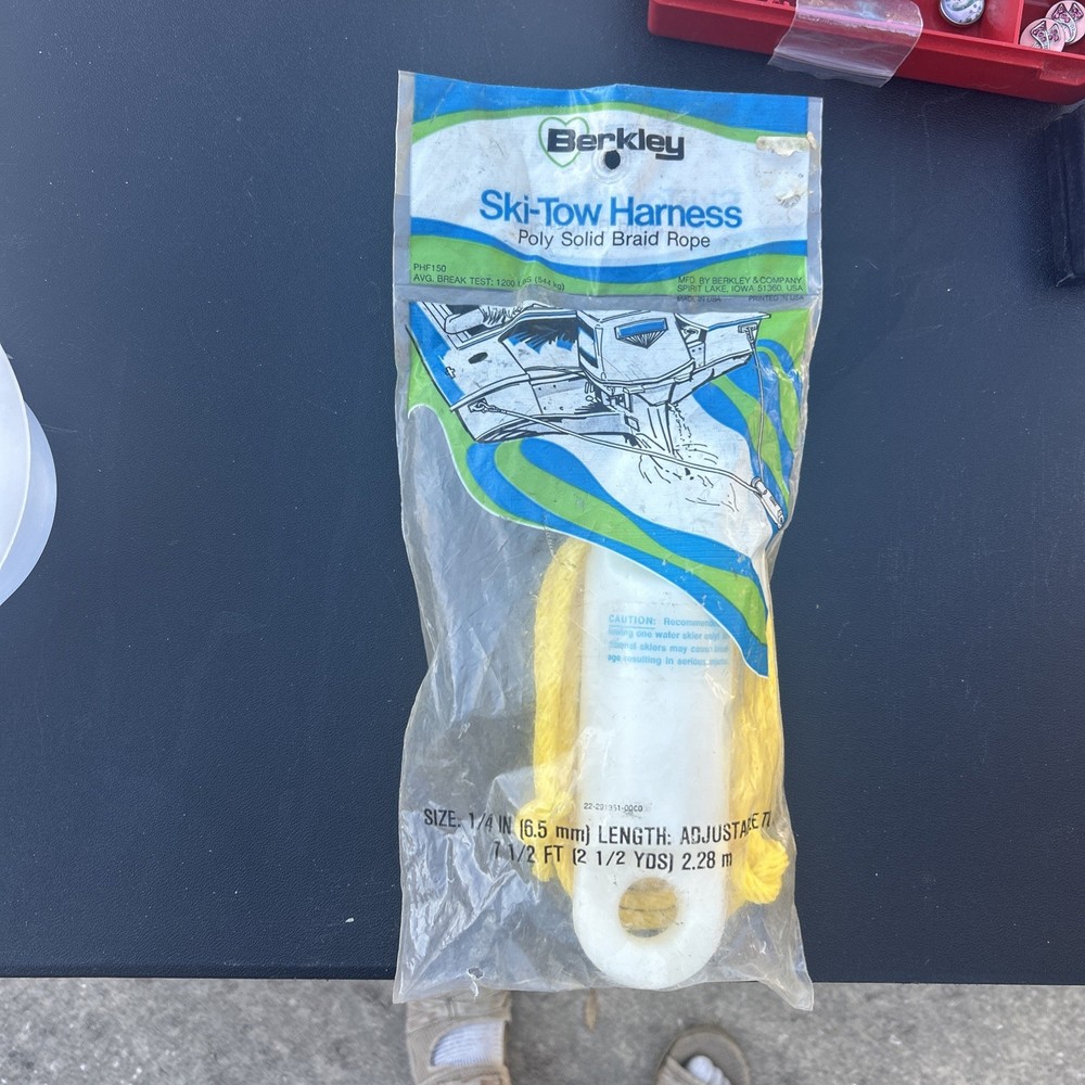 Berkley Ski Tow Harness Cable Made In USA