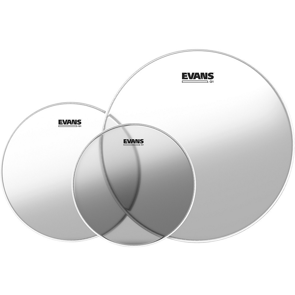 Evans G1 Clear Drumhead Pack Standard - 12/13/16
