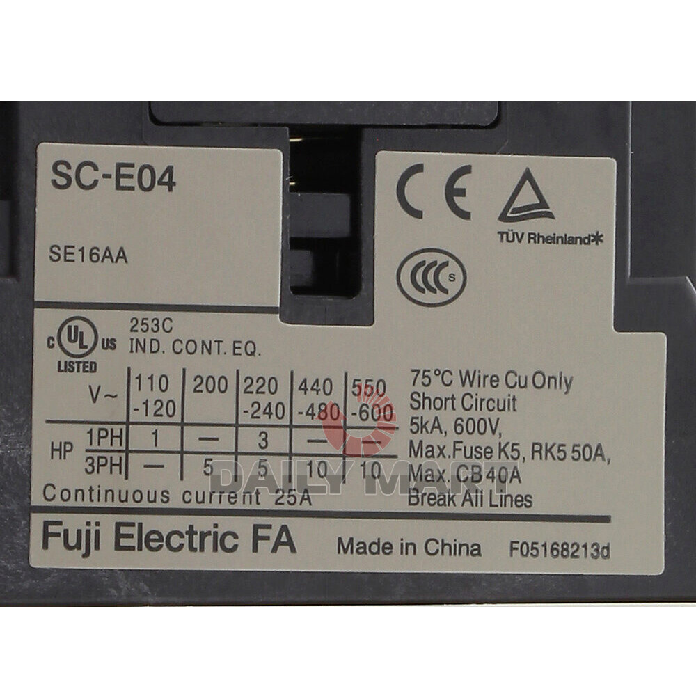 New In Box FUJI SC-E04 110VAC Contactor