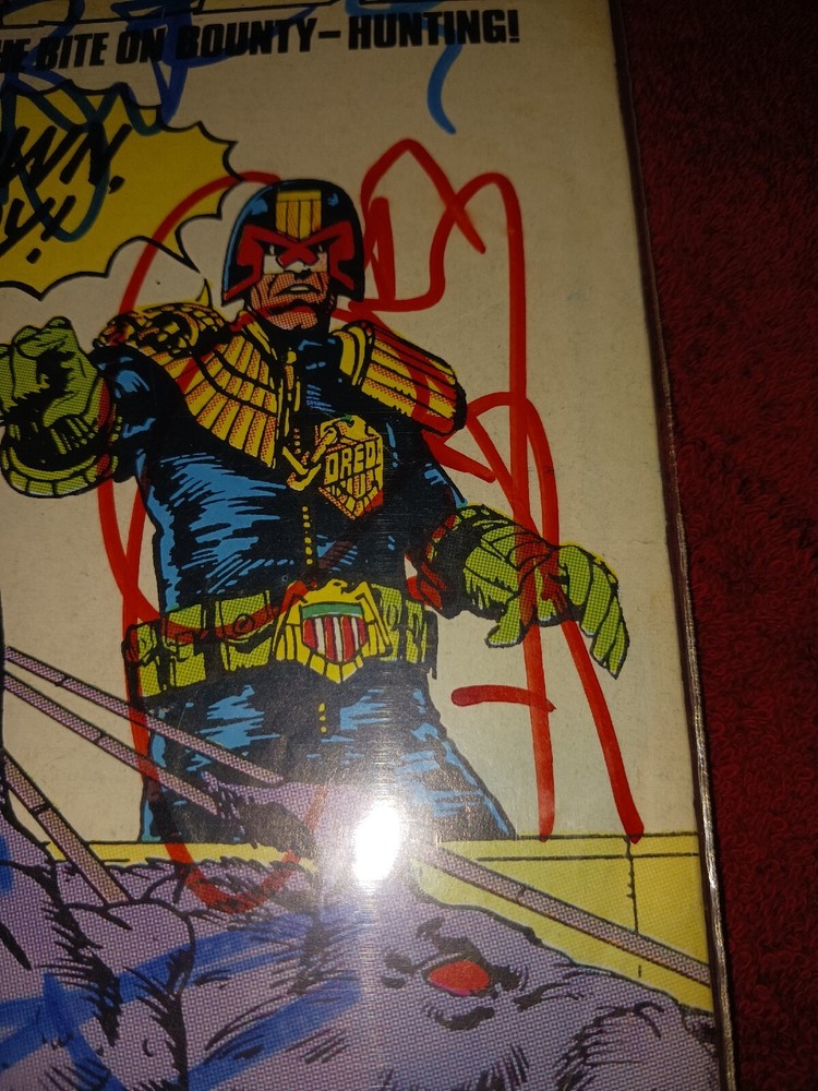 Anthrax Autographs On Judge Dredd No.3