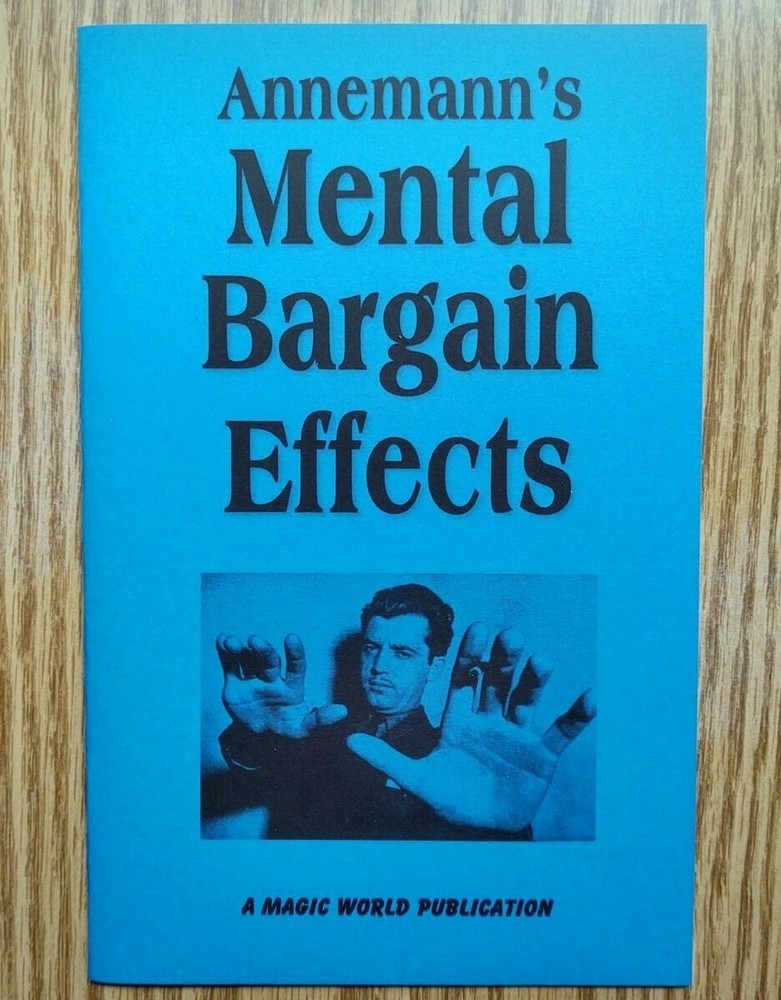 Annemann's Mental Bargain Effects