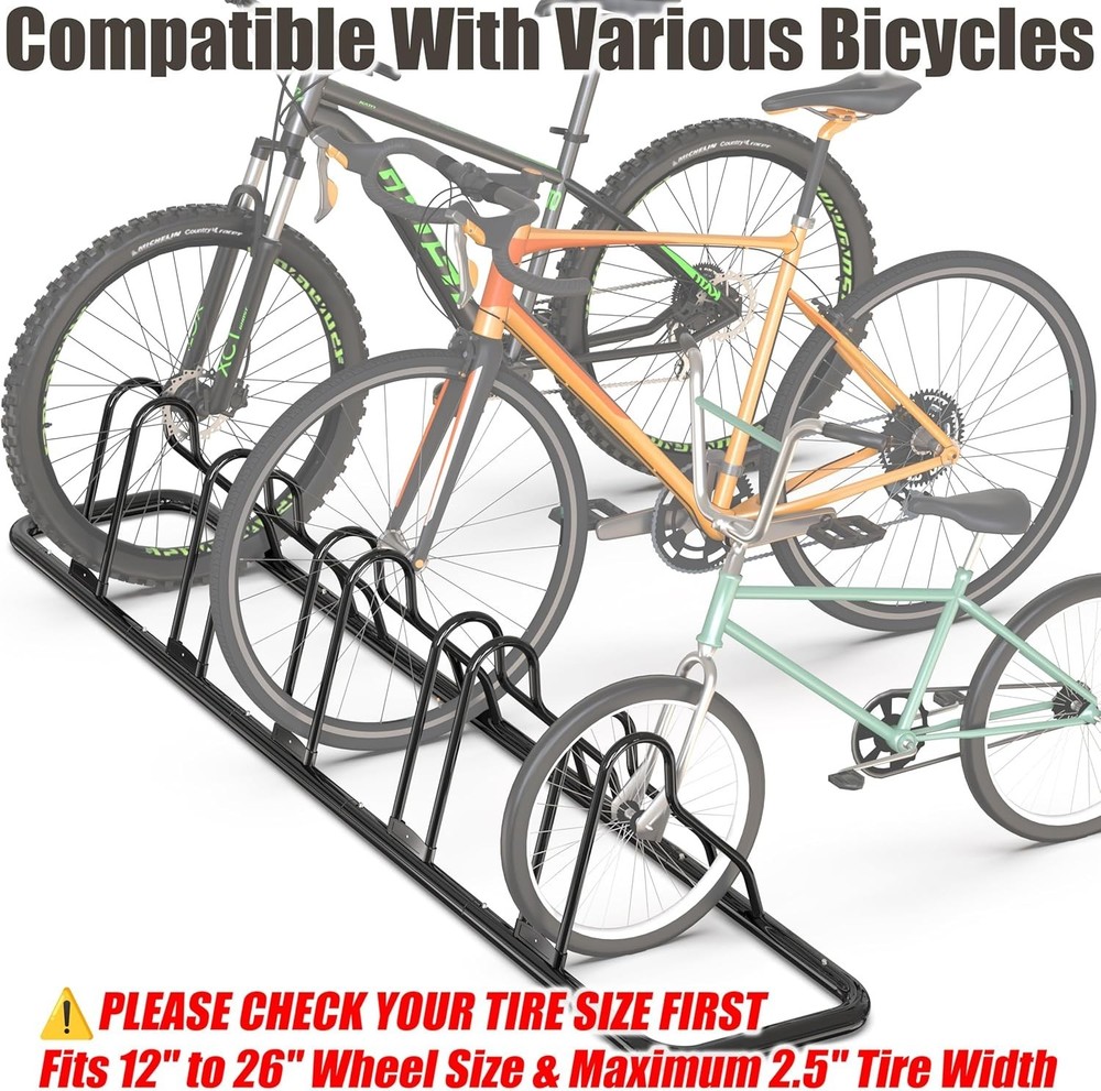 Adjustable Bike Storage Organizer - Black