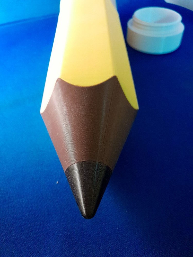 Handmade Giant Pencil-Shaped Pencil/Pen Container