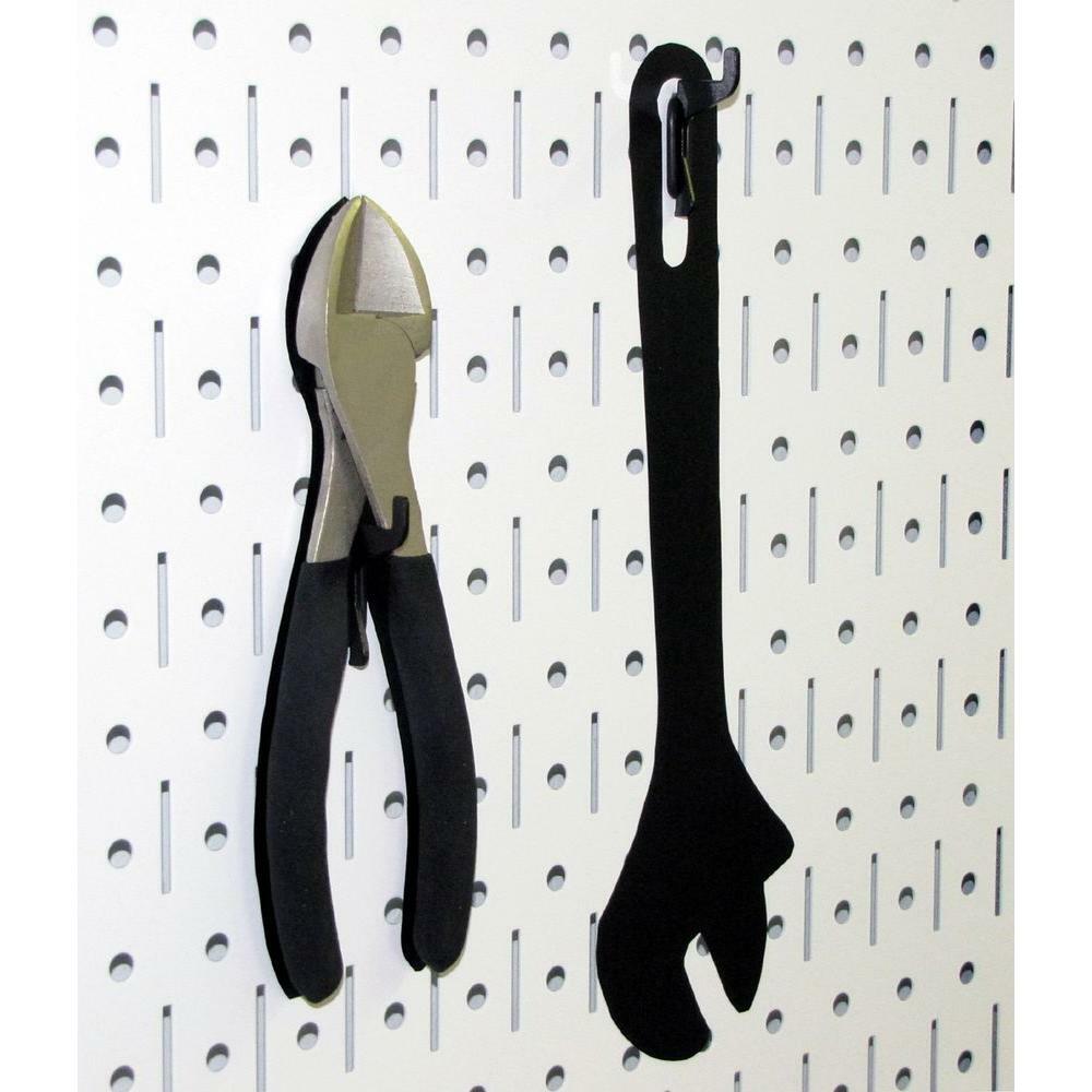 Wall Control Pegboard Standard Tool Storage Kit Patented Hook Slotted Tool Board