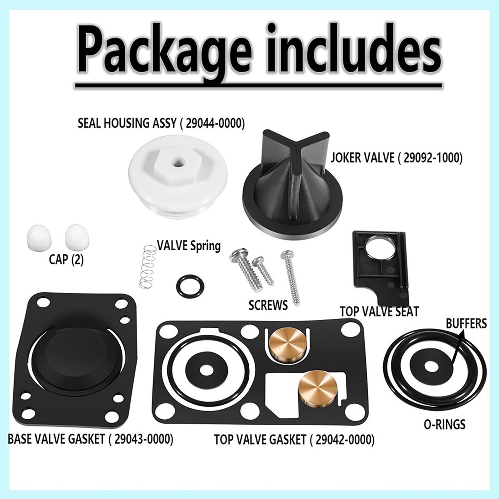 Replace Jabsco 29045-2000 Twist N Lock Marine Manual Toilet Service Kit 98-07