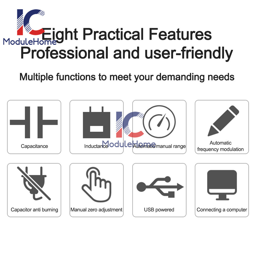 MLC500 Auto Range Capacitance Inductance Meter Digital Capacitance Tester New