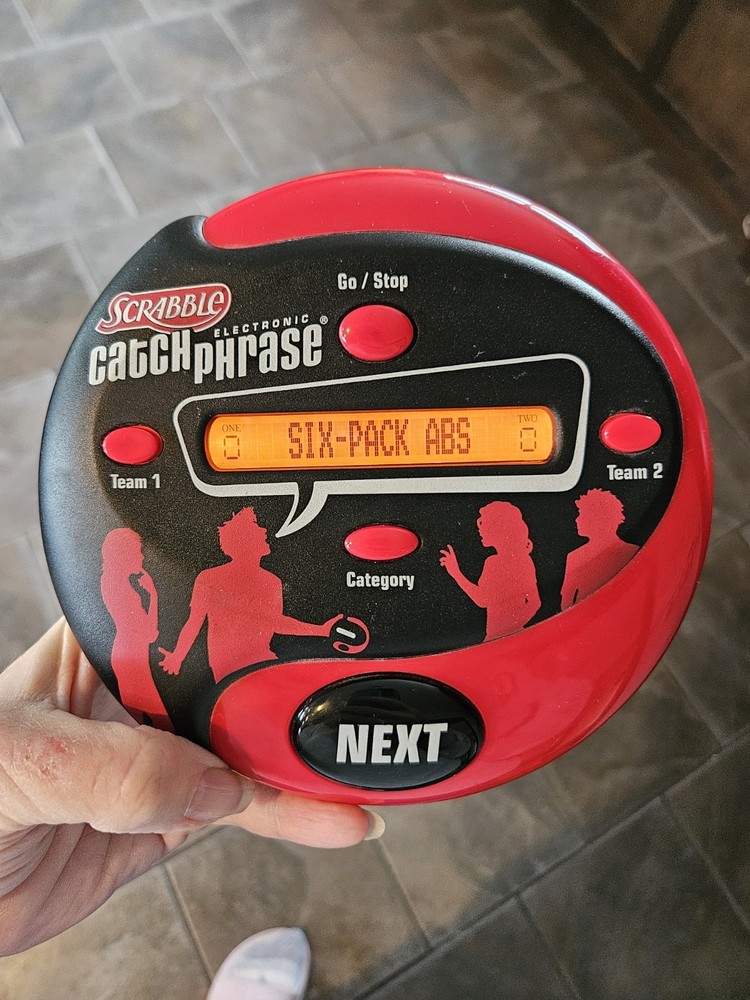 Hasbro Scrabble Electronic Catch Phrase Handheld Electronic Game