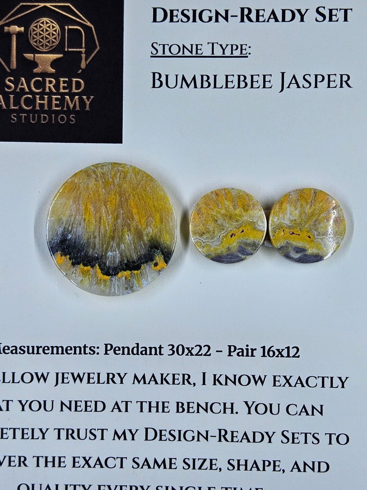 Circle Shape - Bumblebee Jasper - Design-Ready Set