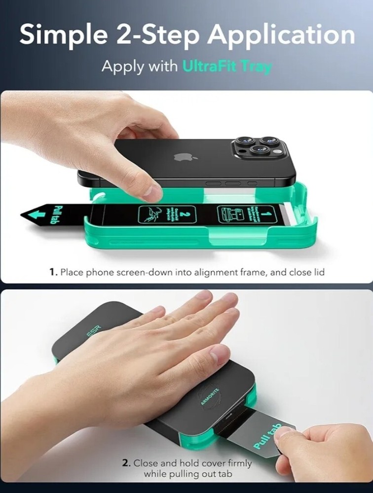 ESR 3 Pack for iPhone 16 Pro Max Screen Protector 9H Hardness