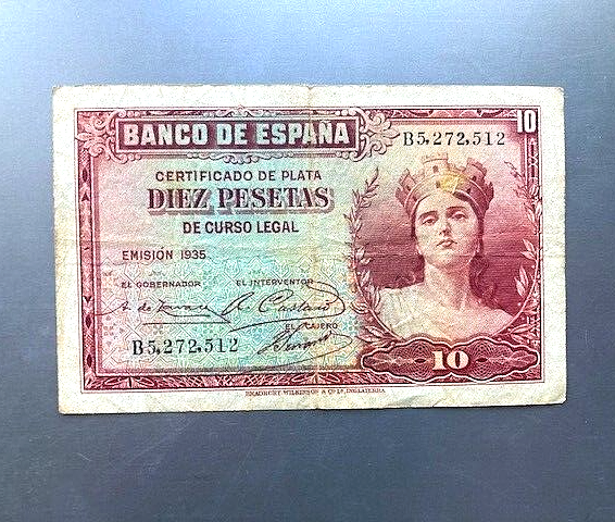 10 pesetas Spain 1935