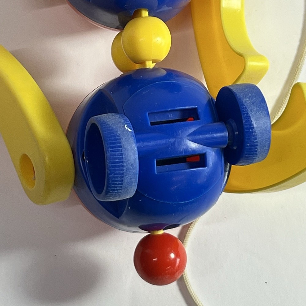 Vintage Kiddicraft Caterpillar Pull Toy Clatterpillar Pull Along Rare HTF