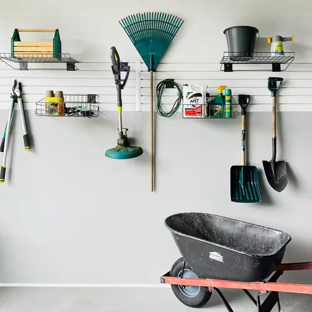 8 Ft. PVC Slatwall Panel White (7-Pack)