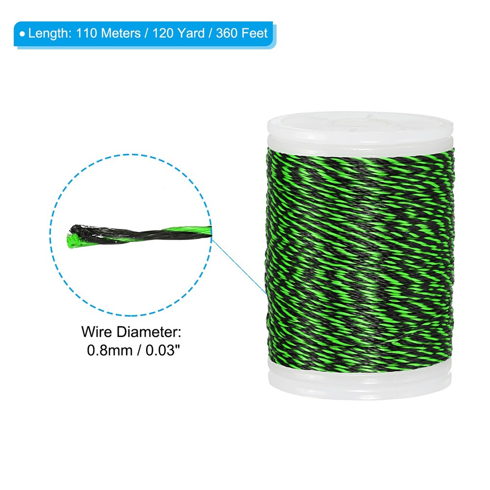 Archery Bow String Serving Thread 0.3" Dia Bowstring Thread Green