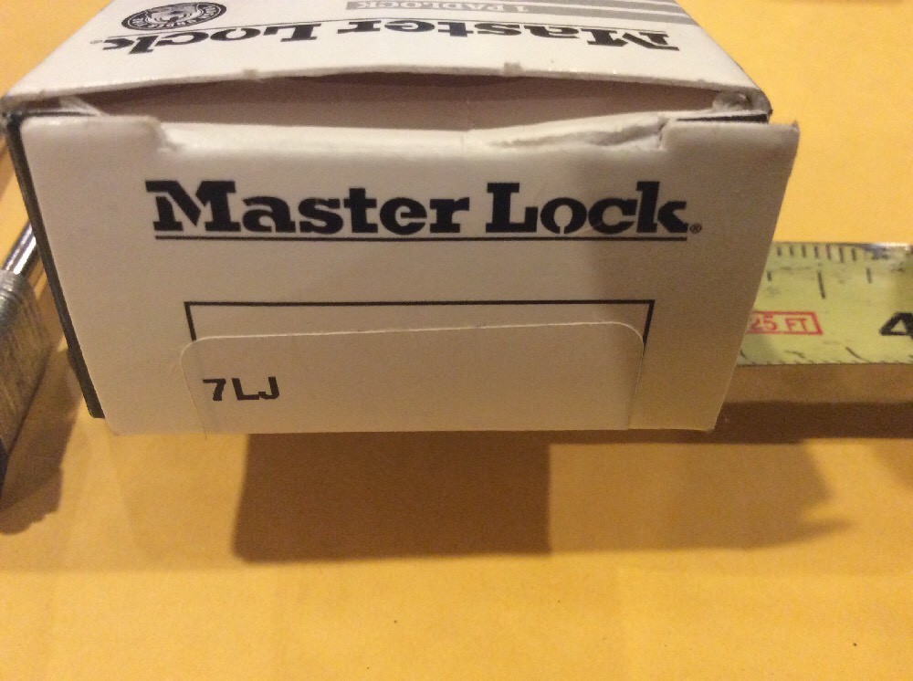 MASTER LOCK 7LJ Padlock, Steel