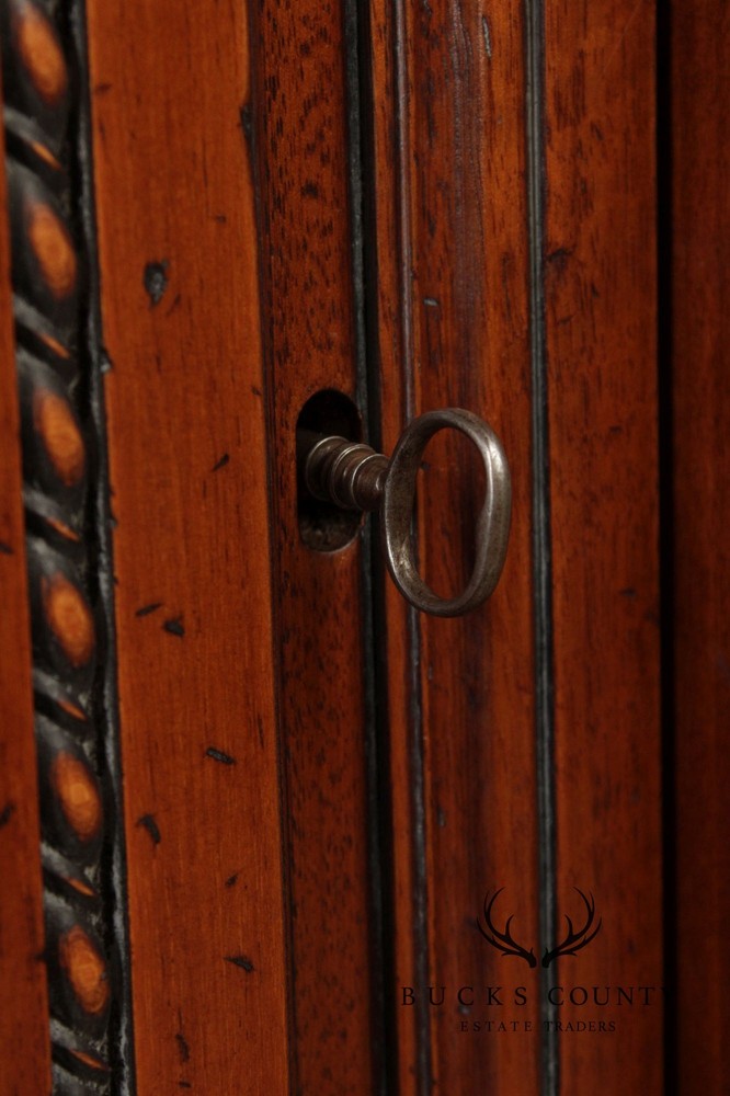 Francesco Molon XVI Century Style Walnut Carved Sideboard