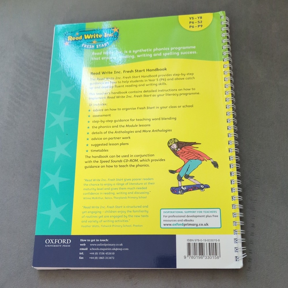 Read Write Inc. Fresh Start: Handbook - Miskin, Ruth