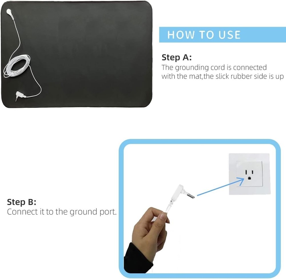 15ft Grounding Cable for Mat, Sheet & Pad - Replacement Wire