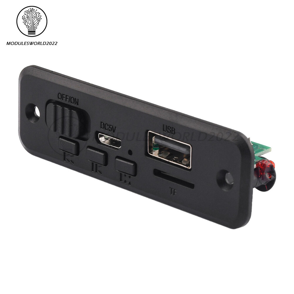 DC5V Bluetooth MP3 Player Decoder Board 2*3W Car Audio Amplifier Module FM Radio