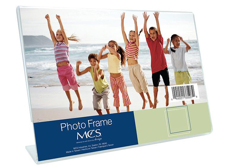 Bent Acrylic Frame 5x7 Single Horizontal (Same Shipping Any Qty)