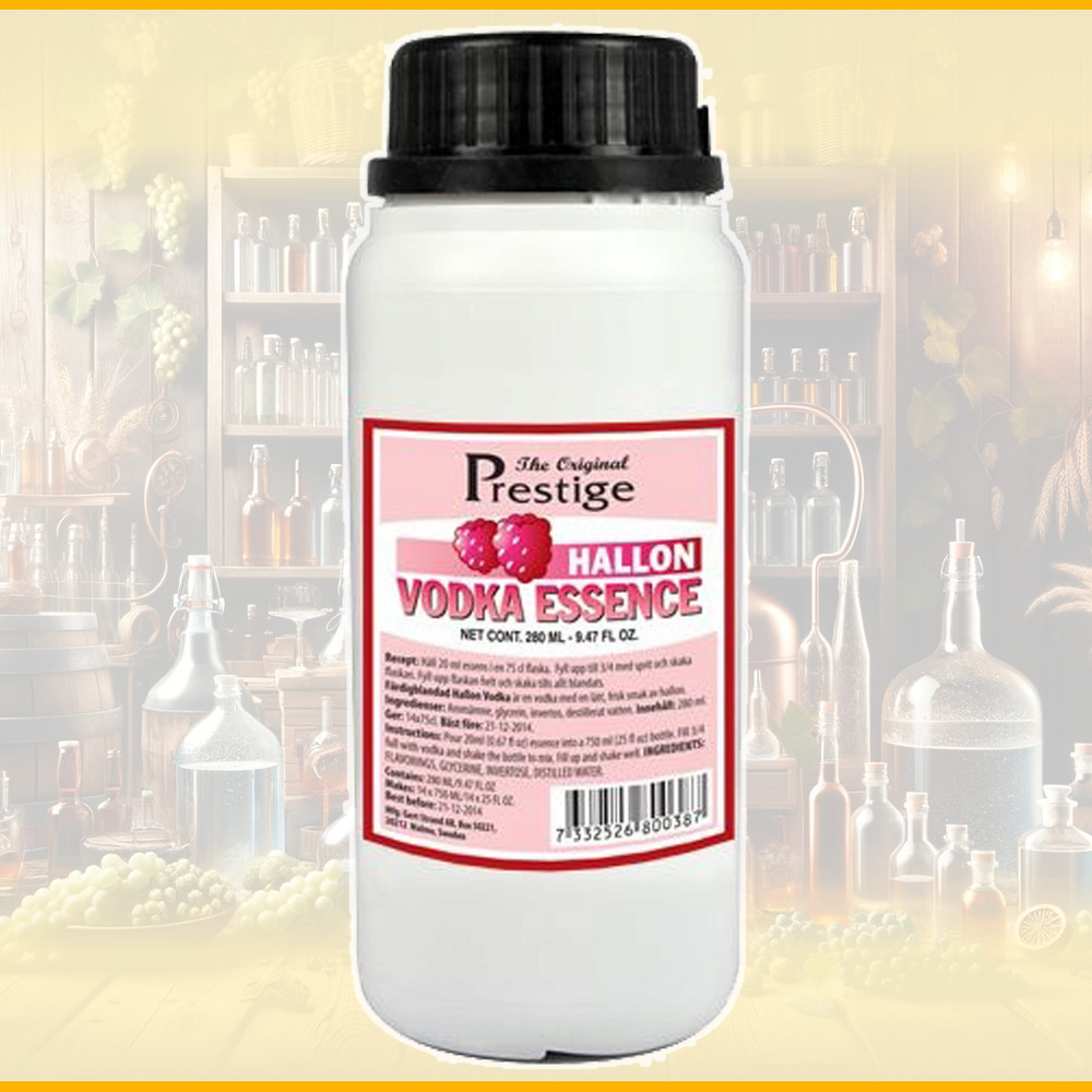 HALLON VODKA RASPBERRY PRESTIGE FLAVOUR ESSENCE FOR ALCOHOL 280ml